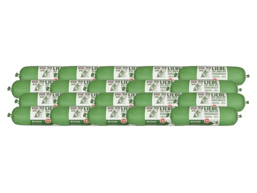 [90312582 1607896] naturaDog Nassfutter Bio Poulet mit Kartoffel Terrine Multi, 20 x 400g