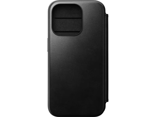 [90312671 1591322] Nomad Modern Horween Leather Folio iPhone 15 Pro Schwarz