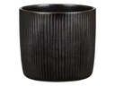 scheurich Blumentopf Ebano Solido Linea 21.9 cm, Schwarz