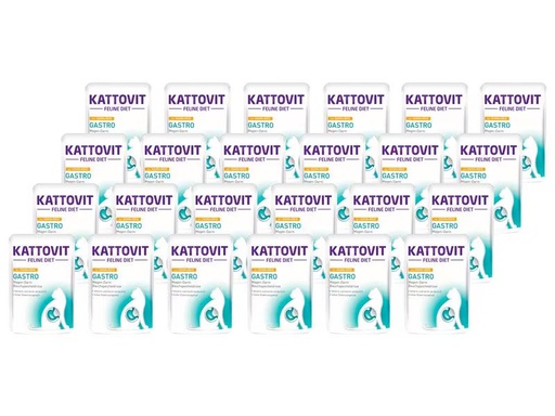 [90313353 1604885] Kattovit Nassfutter Gastro Huhn und Reis, 24 x 85 g