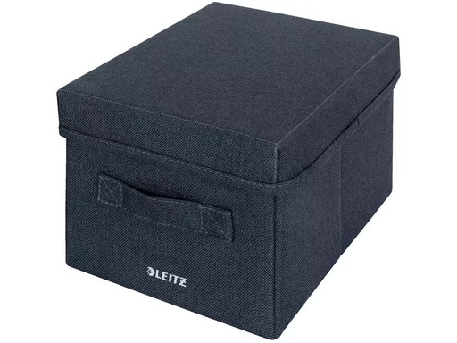 [90313421 1615375] Leitz Faltbox Fabric Dunkelgrau, 2er Pack
