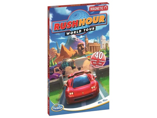 [90313476 1556470] Thinkfun Knobelspiel Rush Hour WorldTour magnetisch