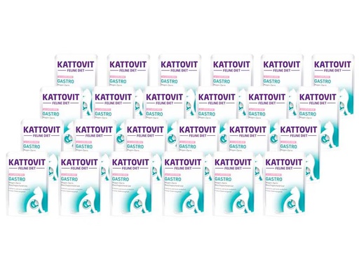 [90313493 1604884] Kattovit Nassfutter Gastro Lachs und Reis, 24 x 85 g