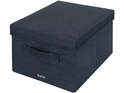 [90313629 1615376] Leitz Faltbox Fabric Dunkelgrau, 2er Pack