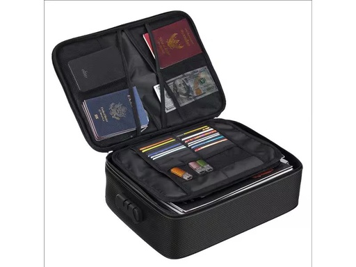 [90314295 1589988] KH Security Brandschutzbox Dokumenten-Organizer, Schwarz