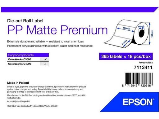 [90314360 1613182] Epson Etikettenrolle 102 x 76 mm