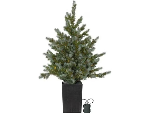 [90314368 1568582] Star Trading Weihnachtsbaum LED Greyland M, 80 LEDs, 95 cm, Grün