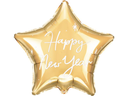 Partydeco Folienballon Happy New Year Gold, 38 x 44 cm, 1 Stück