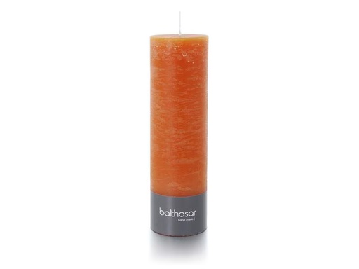 [90314532 1616629] balthasar Zylinderkerze Rustico 20 cm x 6 cm, Orange