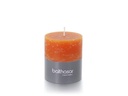 balthasar Zylinderkerze Rustico 8 cm x 7 cm, Orange