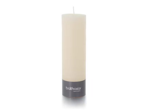 [90314586 1616625] balthasar Zylinderkerze Rustico 20 cm x 6 cm, Ecru