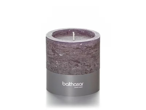 [90314640 1616669] balthasar Kerze Rustico 10 cm x 10 cm, Grau