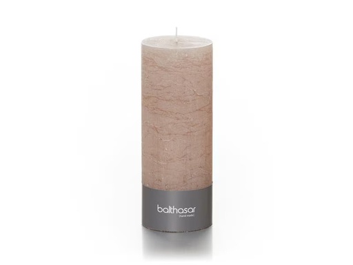 [90314646 1616646] balthasar Zylinderkerze Rustico 18 cm x 7 cm, Taupe
