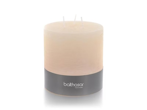 [90314698 1616661] balthasar Mehrdochtkerze Rustico 12 cm x 12 cm, Ecru