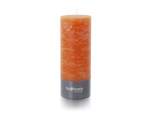 [90314718 1616648] balthasar Zylinderkerze Rustico 18 cm x 7 cm, Orange