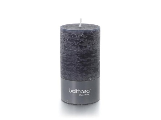 [90314750 1616641] balthasar Zylinderkerze Rustico 13 cm x 7 cm, Grau
