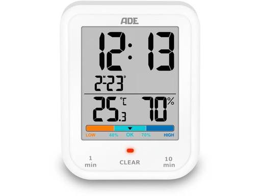 [90314776 1617345] ADE Wetterstation Thermo-Hygrometer Weiss