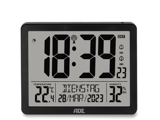 [90314797 1617342] ADE Wanduhr XL, Schwarz/Weiss