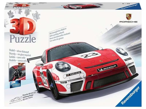 [90315143 1487903] Ravensburger 3D Puzzle Porsche 911 GT3 Cup Salzburg Design