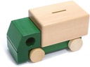 Weizenkorn Spardose Lastwagen, Grün