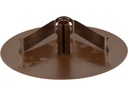 Max Hauri Deckenrosette Rund, Flach, Federbügel, Braun