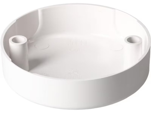 [90315241 1611197] Max Hauri Deckenrosette rund, 2 Befestigungslöcher, Weiss