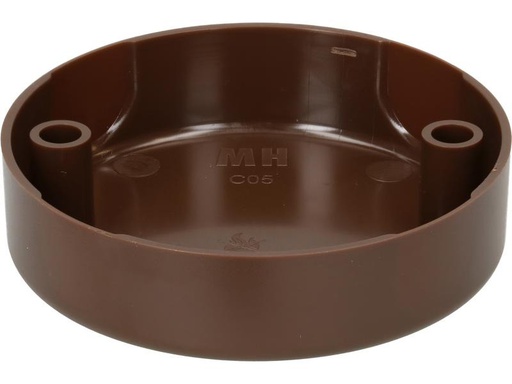 [90315277 1611195] Max Hauri Deckenrosette rund, 2 Befestigungslöcher, Braun