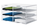 Styro Dokumentenablage styropost Transparent, 6 Fächer