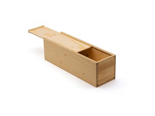 [90315324 1611684] Weizenkorn Aufbewahrungskiste Weinflaschen, Holz Hellbeige
