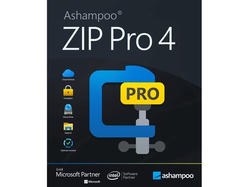 [90315381 1615818] Ashampoo ZIP Pro 4 ESD, Vollversion, 1 PC