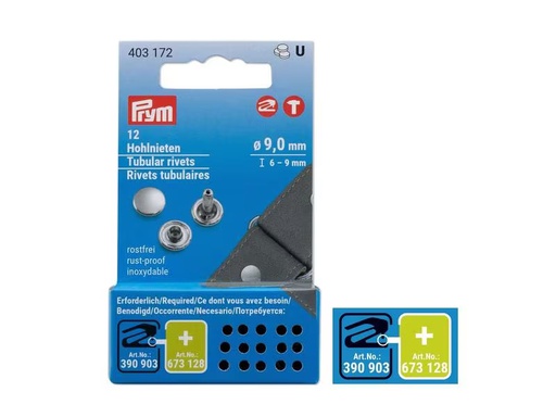 [90315484 1622160] Prym Hohlnieten 6 - 9 mm, 12 Stück