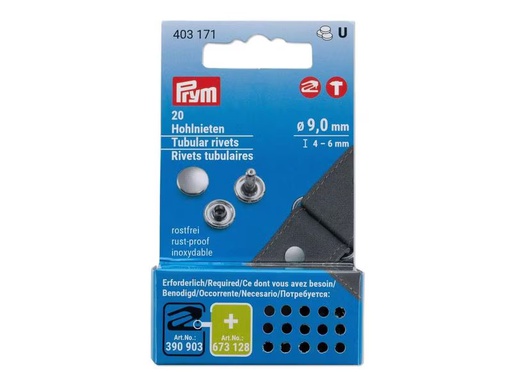 [90315536 1622159] Prym Hohlnieten 4 - 6 mm, 20 Stück