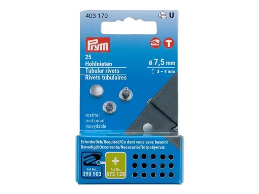 [90315646 1622158] Prym Hohlnieten 3 - 4 mm, 25 Stück