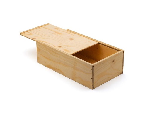 [90315657 1611685] Weizenkorn Aufbewahrungskiste Weinflaschen, Holz, Hellbeige