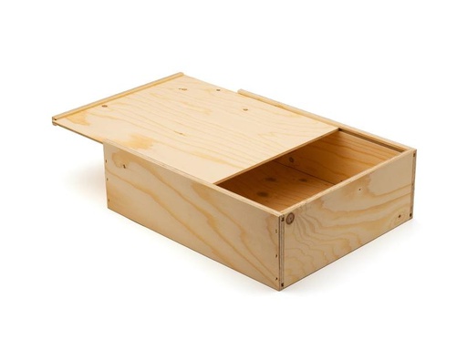 [90315692 1611686] Weizenkorn Aufbewahrungskiste Weinflaschen, Holz, Hellbeige