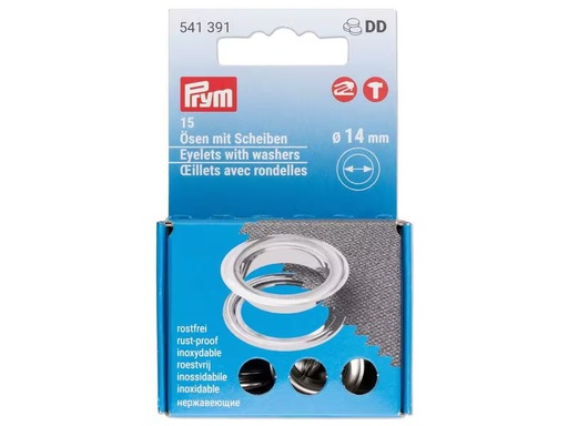 [90315790 1622162] Prym Ösen mit Scheiben 14 mm