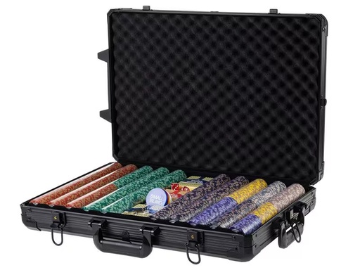 [90315974 1526912] FTM Poker Set PRO 1000 Chips Black Edition