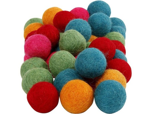 [90051647 817712] Creativ Company Filzkugeln 20 mm farbig