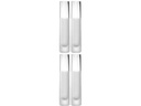 Leonardo Vase Novara 30 cm 4 Stück, Transparent/Weiss