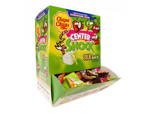 [90316444 1626426] Chupa Chups Kaugummi Gum Center Shock Sour 800 g