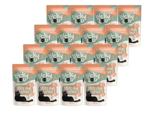 [90316572 1594519] Lucky Lou Nassfutter Lifestage Adult Geflügel &amp; Kaninchen, 16 x 125 g