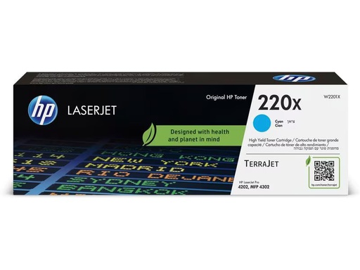 [90316681 1610904] HP Toner Nr. 220X (W2201X) Cyan