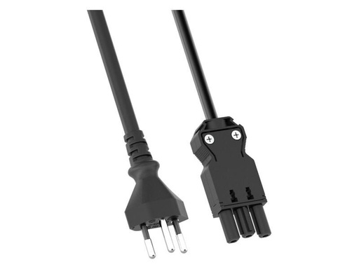 [90316690 1621126] Bachmann Netzkabel Typ 12 / GST18i3, 3 m, Schwarz