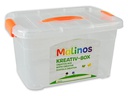 Malinos Aufbewahrungsbox 16 l Orange/Transparent