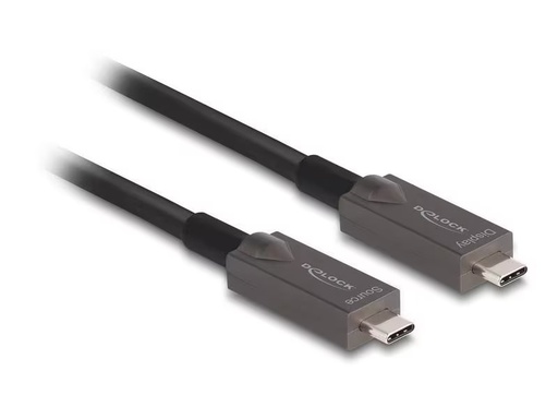 [90316748 1625545] Delock Optisches Kabel 4K 10Gbps USB Type-C - USB Type-C, 15 m