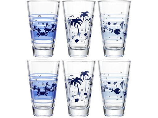 [90316896 1607495] Leonardo Trinkglas Salerno 300 ml, 6 Stück, Transparent
