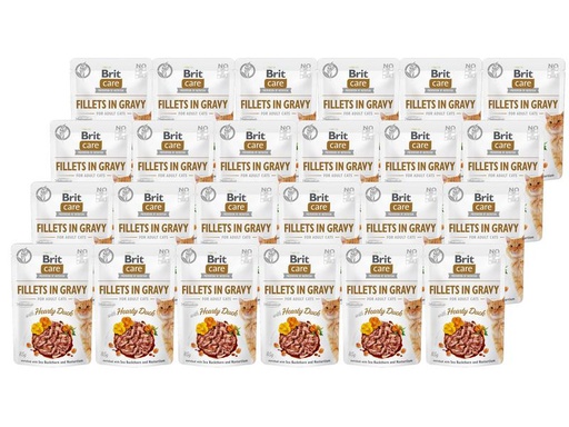 [90317338 1585535] Brit Nassfutter Care Fillets Sauce Ente, 24 x 85 g