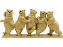 Kare Dekofigur Tipsy Dancing Bears Gold
