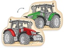 Herding Kissen Traktor 24 x 36 cm, Mehrfarbig