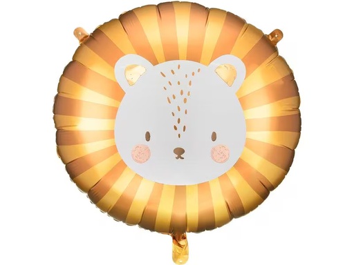 [90317471 1600528] Partydeco Folienballon Löwe 70 x 67 cm, Gelb